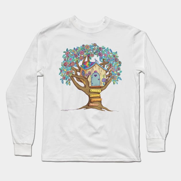 Live Simply, Love Trees Long Sleeve T-Shirt by micklyn